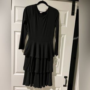 LuLaRoe black Georgia dress Medium BNWT